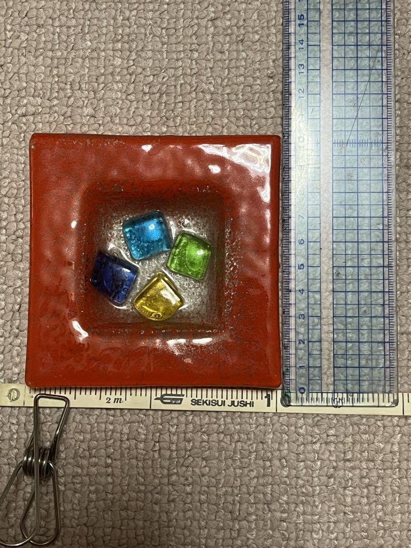 Amazon.co.jp: ベネチアングラス トレー 小物入れ 灰皿